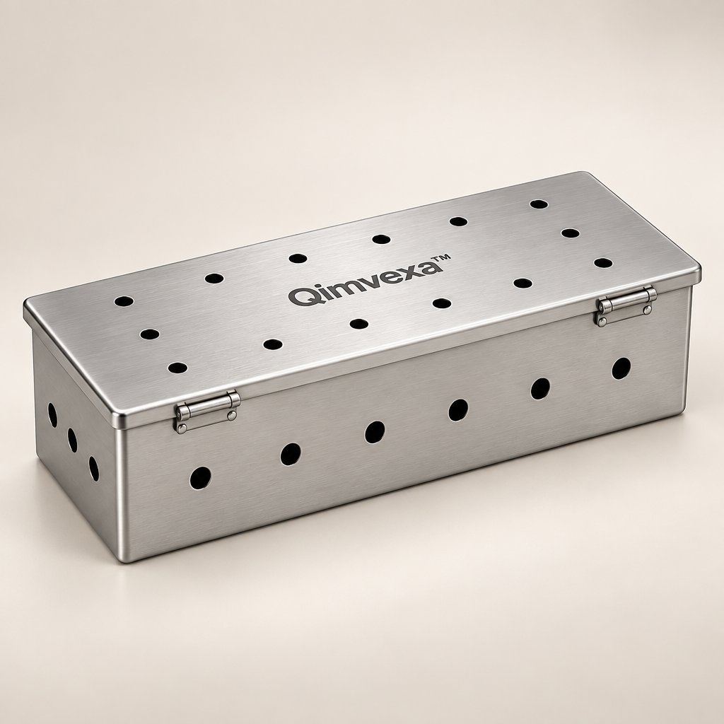 Qimvexa™ Stainless Steel BBQ Smoker Box image 01