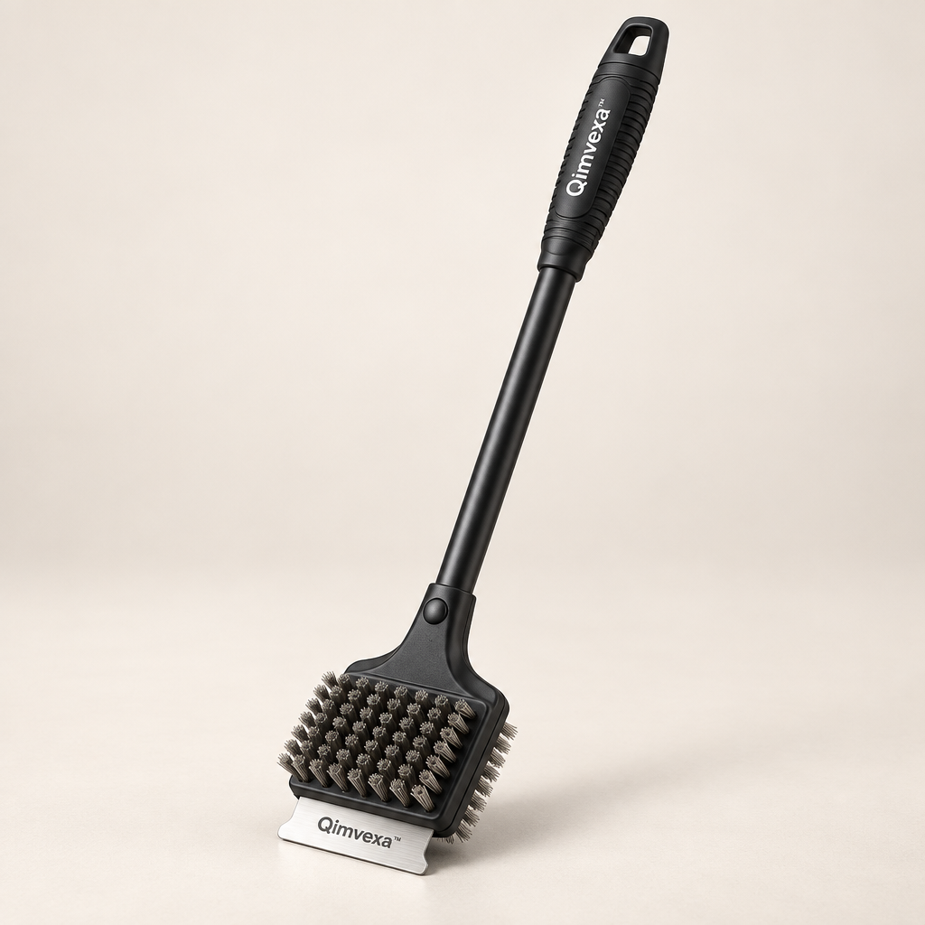 Qimvexa™ Long-Handle BBQ Grill Cleaning Brush image 01