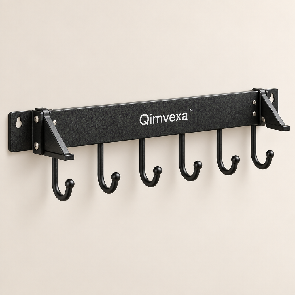 Qimvexa™ Wall-Mounted BBQ Tool Organizer Rack image 01